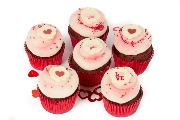 Red Velvet Cupcakes with Love