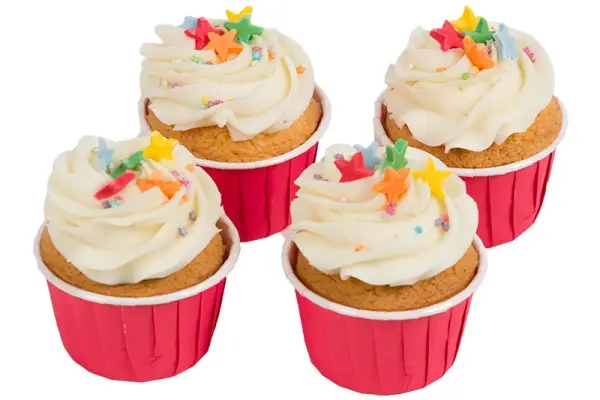 Rainbow Little Birthday Cupcakes with Candle - 4