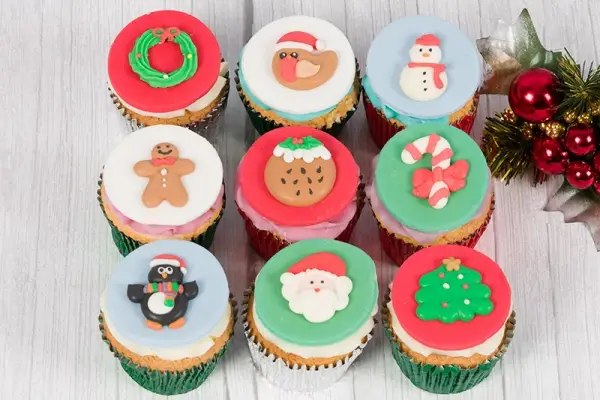 Santa's Advent Cupcakes