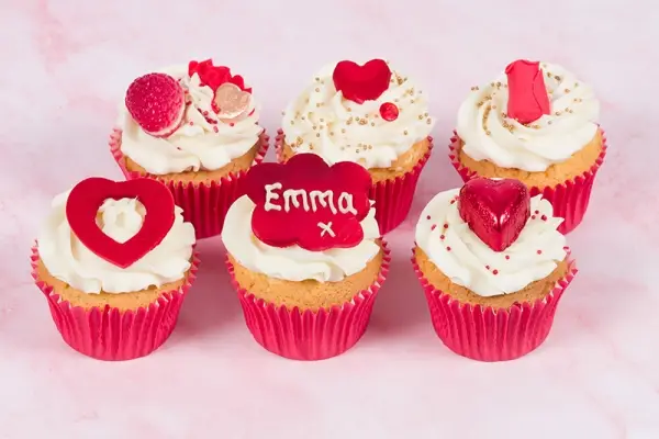 Personalised Romance Cupcakes