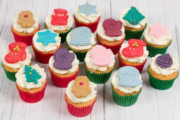 Sparkling Advent Cupcakes