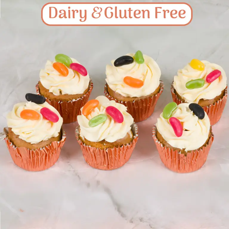 Dairy & Gluten Free Cupcakes Delivered By Post